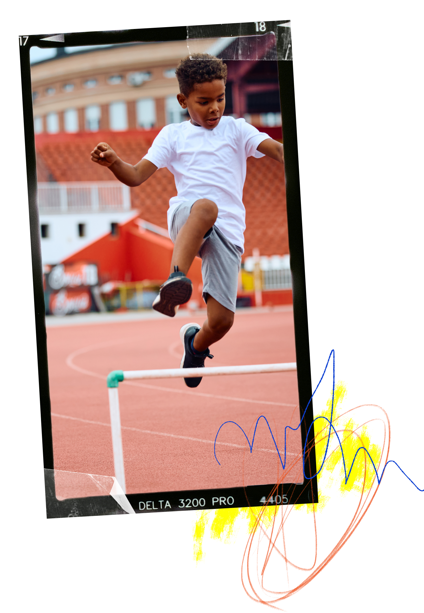 Child playing soccer